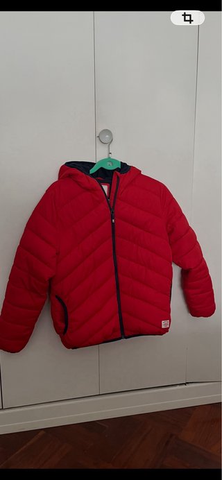 Cazadora niño roja Talla  13 - 14 años