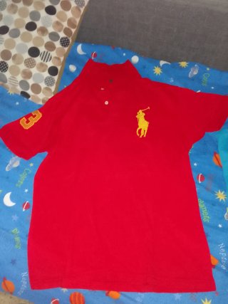 2 Camisetas Polo Ralph Lauren (Roja y Azul)