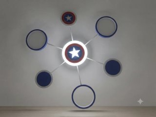 Lámpara Decoración Capitán América