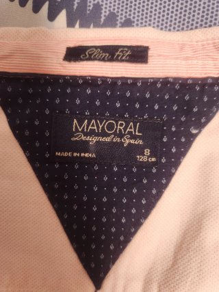 Camisa niño Mayoral Talla 8 Rosa