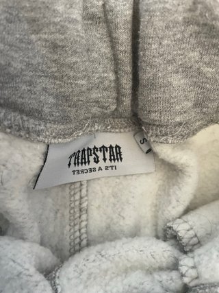 Pantaloncino Trapstar Grigio Scritta Blu