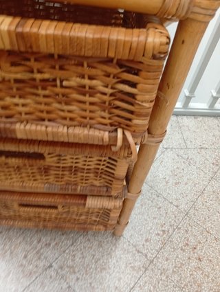 Cajonera Mimbre Vintage 4 Cajones