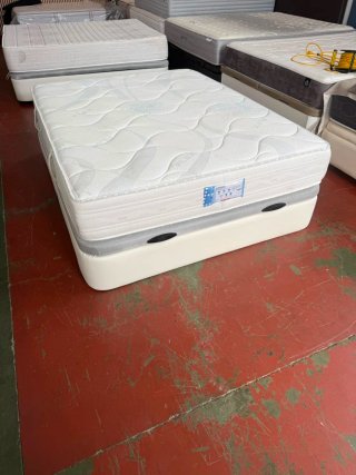 Canapé Tapizado + Colchón Flex 150x190