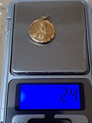 Escapulario Oro 18k 18mm