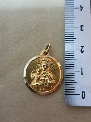 Escapulario Oro 18k 18mm