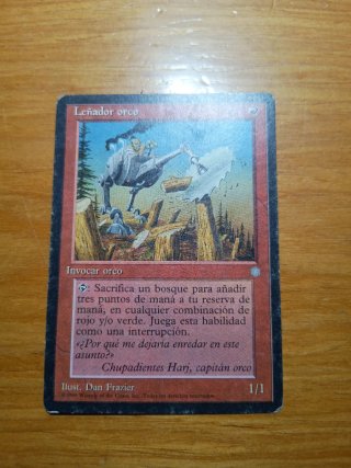 Carta Magic Leñador Orco Era Glacial