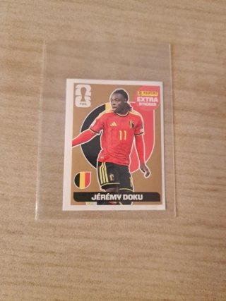 Cromo Extra sticker Panini  Jéremy Doku