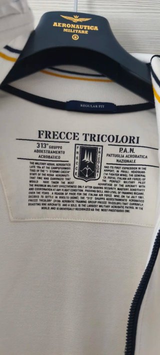 Felpa uomo Aeronautica Militare Taglia L Bianca