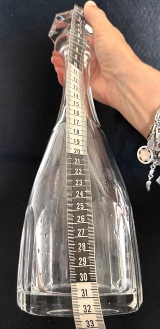 Antico decanter cristallo sfaccettato