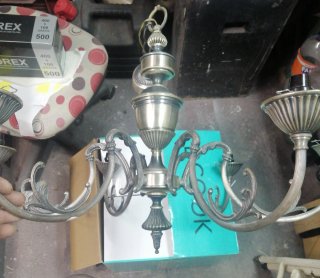 Lámpara de techo de cristal grabado  (6 unidades)