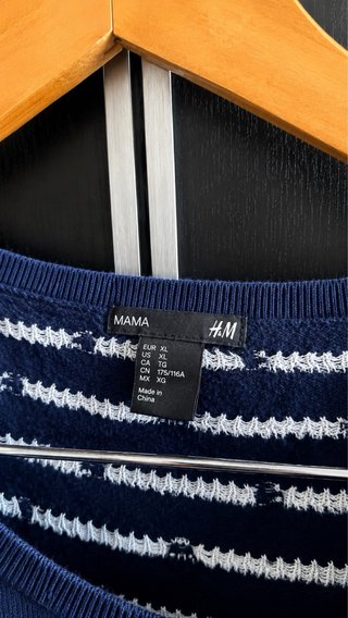 Jersey premamá H&M lunares azul talla M