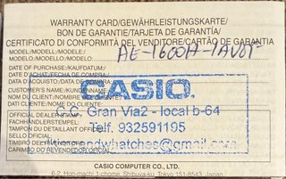 Reloj Casio Illuminator 100M Negro