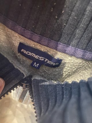 Sudadera ROMESTER gris cuello alto cremallera