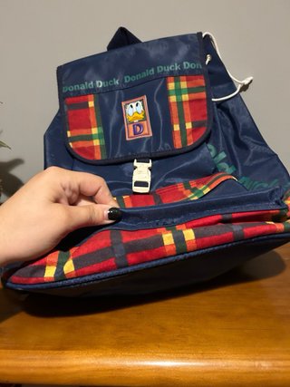 Mochila Pato Donald Antiga Com Etiqueta