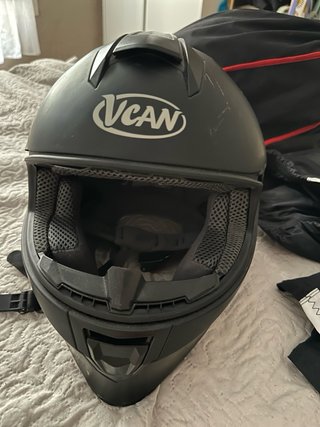 Casco VCAN Motocross Negro Mate Talla S