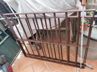2 Rejas Hierro Macizo Barra Cuadrada