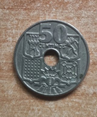 Lote de monedas pesetas,50 y 10 céntimos España