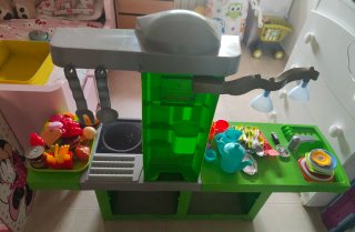 Cocina de juguete infantil (accesorios incluidos)