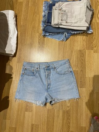 Levi's Shorts Vaqueros Azules Mujer