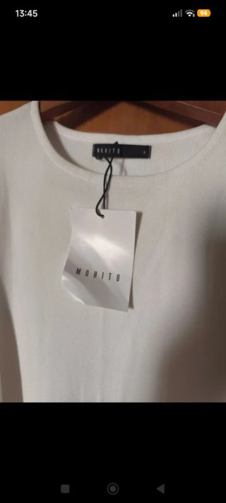 Vestido punto blanco.