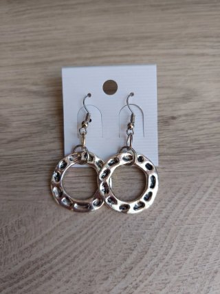Pendientes Aro Plateados Diseño Original
