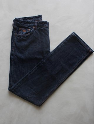 Hugo Boss Jeans Uomo Blu Scuro Stretch W34/L34
