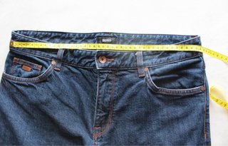 Hugo Boss Jeans Uomo Blu Scuro Stretch W34/L34