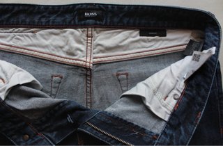 Hugo Boss Jeans Uomo Blu Scuro Stretch W34/L34