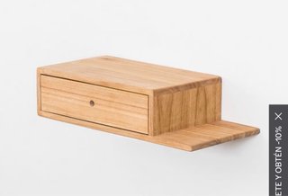 2 Mesitas de noche madera Sklum