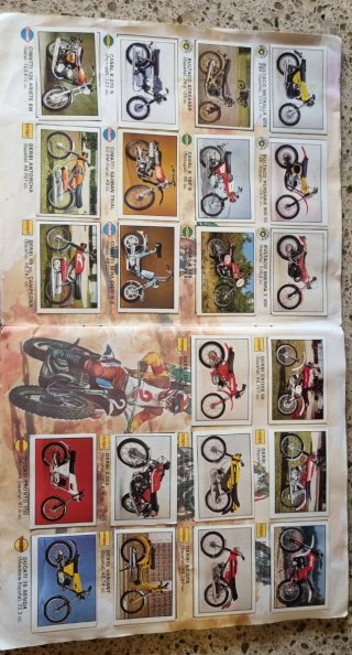Álbum de cromos Moto 80