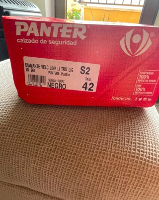 Calzado de Seguridad PANTER Talla 40 Negro/Gris