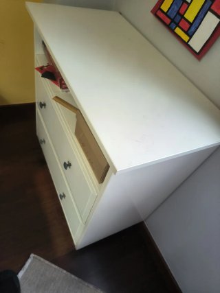 Cómoda Ikea 2 cajones blanca