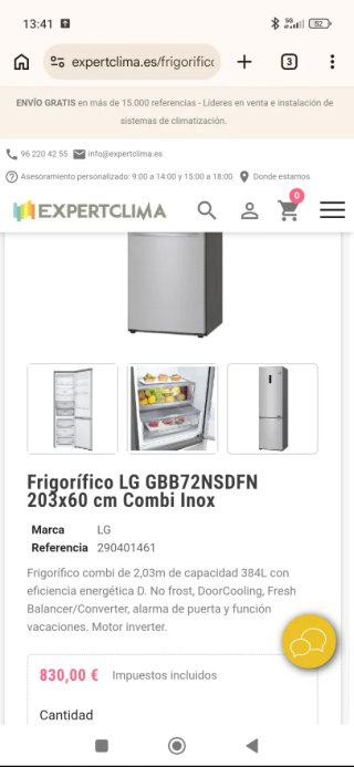 Frigorífico Combi LG
