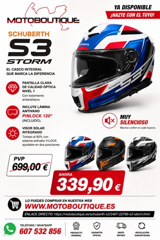 Casco Schuberth S3 Storm Integral