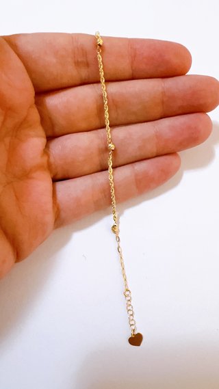 Bracciale Funetta con sfere diamantate oro 18k 750