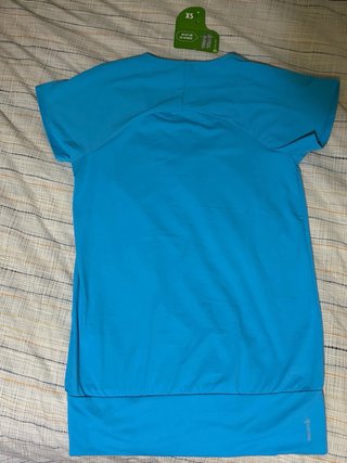 Camiseta fitness Domyos azul talla XS
