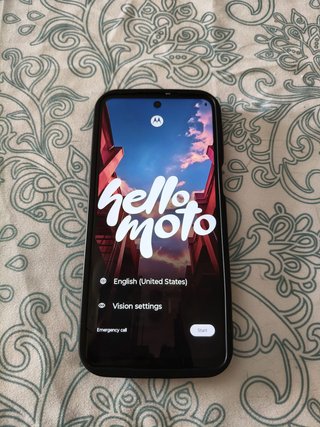 Motorola G54 azul + funda negra