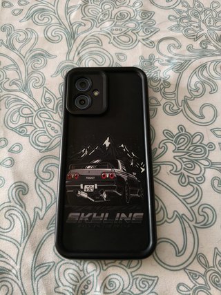 Motorola G54 azul + funda negra