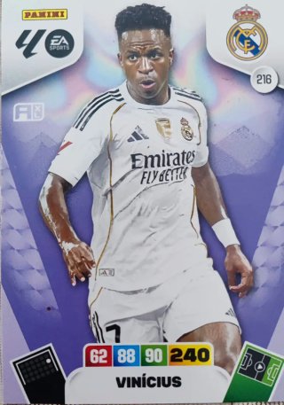 Cromo Panini Adrenalyn Vinicius 24-25 Real Madrid