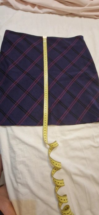Falda cuadros Gasp azul/morado Talla XL