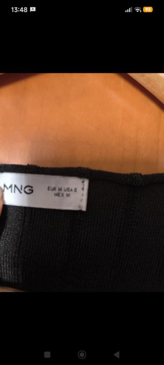 Vestido Mango Negro Talla Única