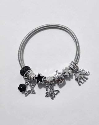 Pulseras estilo Pandora con charms variados Nuevas