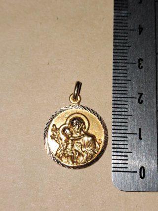 Medalla San José Oro 18k
