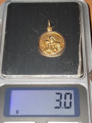 Medalla San José Oro 18k