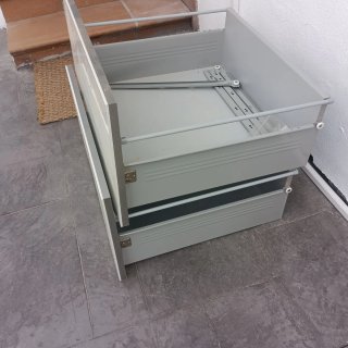 Mueble cajonera cocina blanco