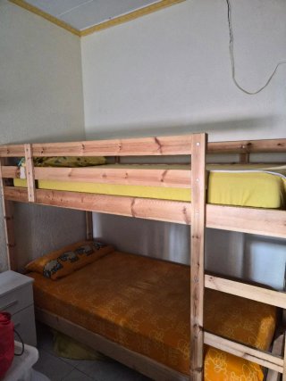Litera madera 90x190 con colchón
