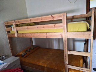 Litera madera 90x190 con colchón