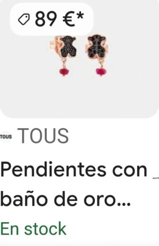 Pendientes Tous Oso Negro y Rosa