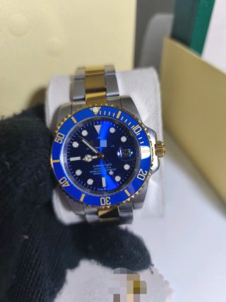 Reloj Azul y Oro