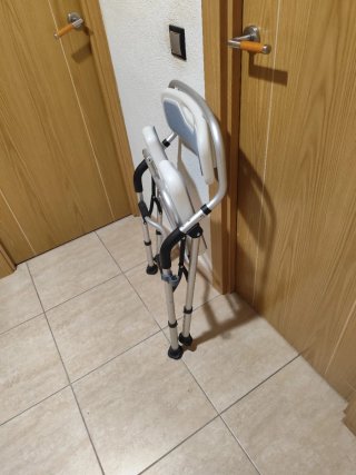 DEWELL silla ducha personas mayores plegable.